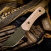 Hawk Creek Armory "Scout" Fixed Blade Knife Tan Micarta OD Green Cerakote SC003 -Best Knifes Shop IMG 0684 3 47019.1652280807
