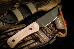 Hawk Creek Armory "Scout" Fixed Blade Knife Tan Micarta OD Green Cerakote SC003 -Best Knifes Shop IMG 0685 3 66416.1652280809