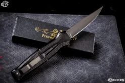Piranha Rated R OTF Automatic Knife Black Tactical 3.5" Clip Point Black P19-BKT -Best Knifes Shop IMG 1175 Edit 35021.1653339504