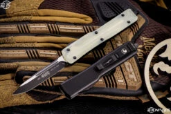 Microtech UTX-70 Jade Green G10 2.4" S/E Black 148-1GTJGS