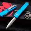 Microtech UTX-70 OTF Automatic Knife Turquoise 2.4" Dagger Satin 147-4TQ -Best Knifes Shop IMG 1850 Edit 11769.1668283934