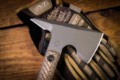 RMJ Tactical "Jenny Wren" Spike Tomahawk Hyena Brown G10 11.75" Overall 80CrV2 Tungsten -Best Knifes Shop IMG 4511 59606.1668283670