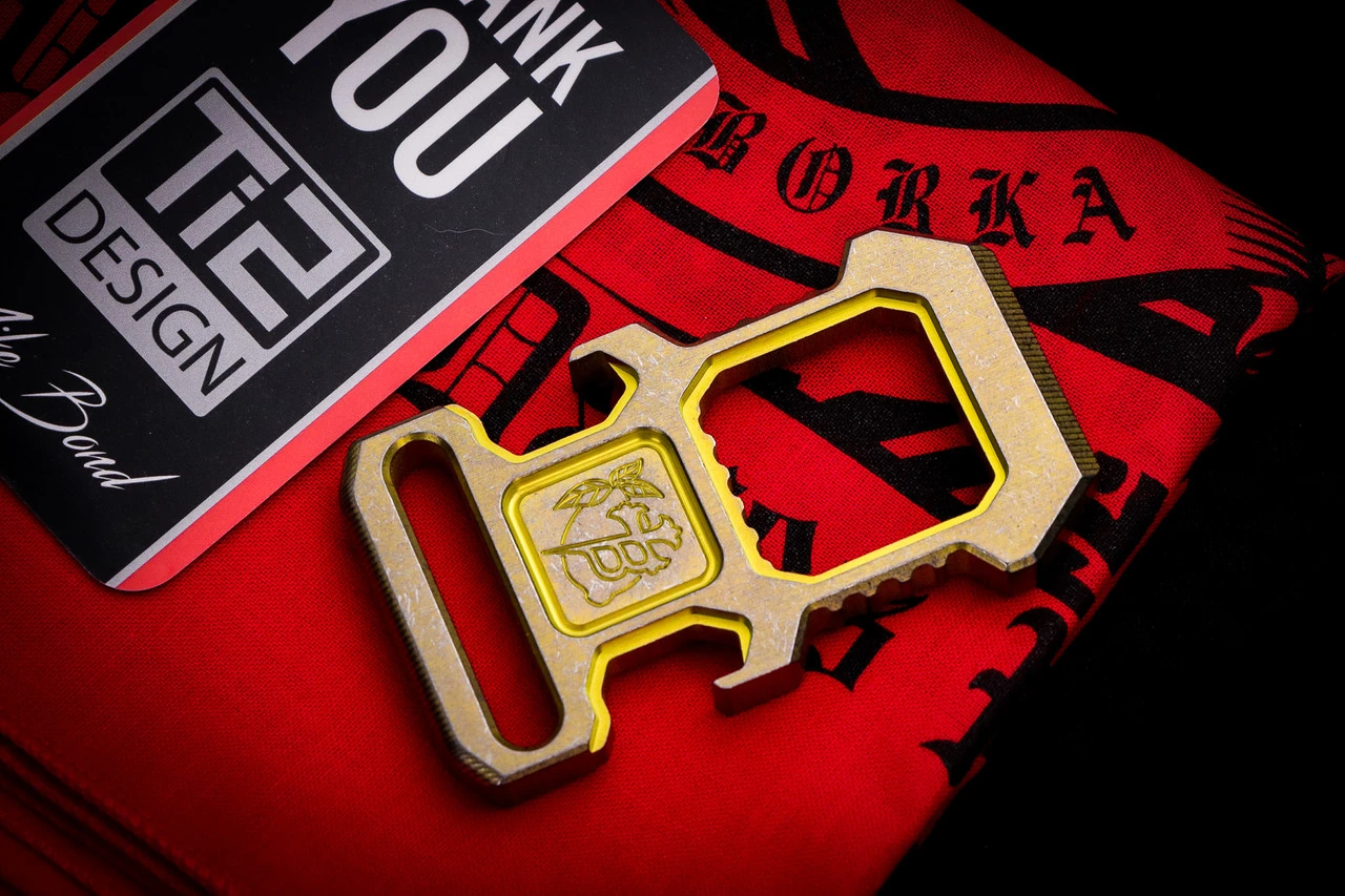 Ti2 Design/Borka Shiner Titanium Bronze Tool Bottle Opener 3 Ti2 Design/Borka Shiner Titanium Bronze Tool Bottle Opener