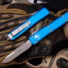 Microtech Ultratech Blue OTF Knife 3.4" Drop Point Apocalyptic 121-10APBL -Best Knifes Shop IMG 5092 11127.1663720808