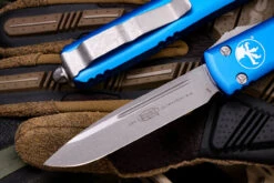Microtech Ultratech Blue OTF Knife 3.4" Drop Point Apocalyptic 121-10APBL -Best Knifes Shop IMG 5093 08030.1663720829
