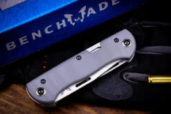Benchmade Weekender Slip Joint Folding Knife Gray G10 3" Stonewash 317 -Best Knifes Shop IMG 5620 55424.1666055046