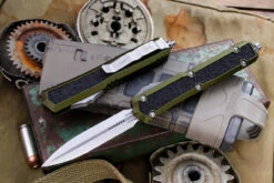 Microtech Makora OTF Automatic Knife OD Green (Nickel Boron Internals) 3.25" Stonewash Dagger 206-10ODS