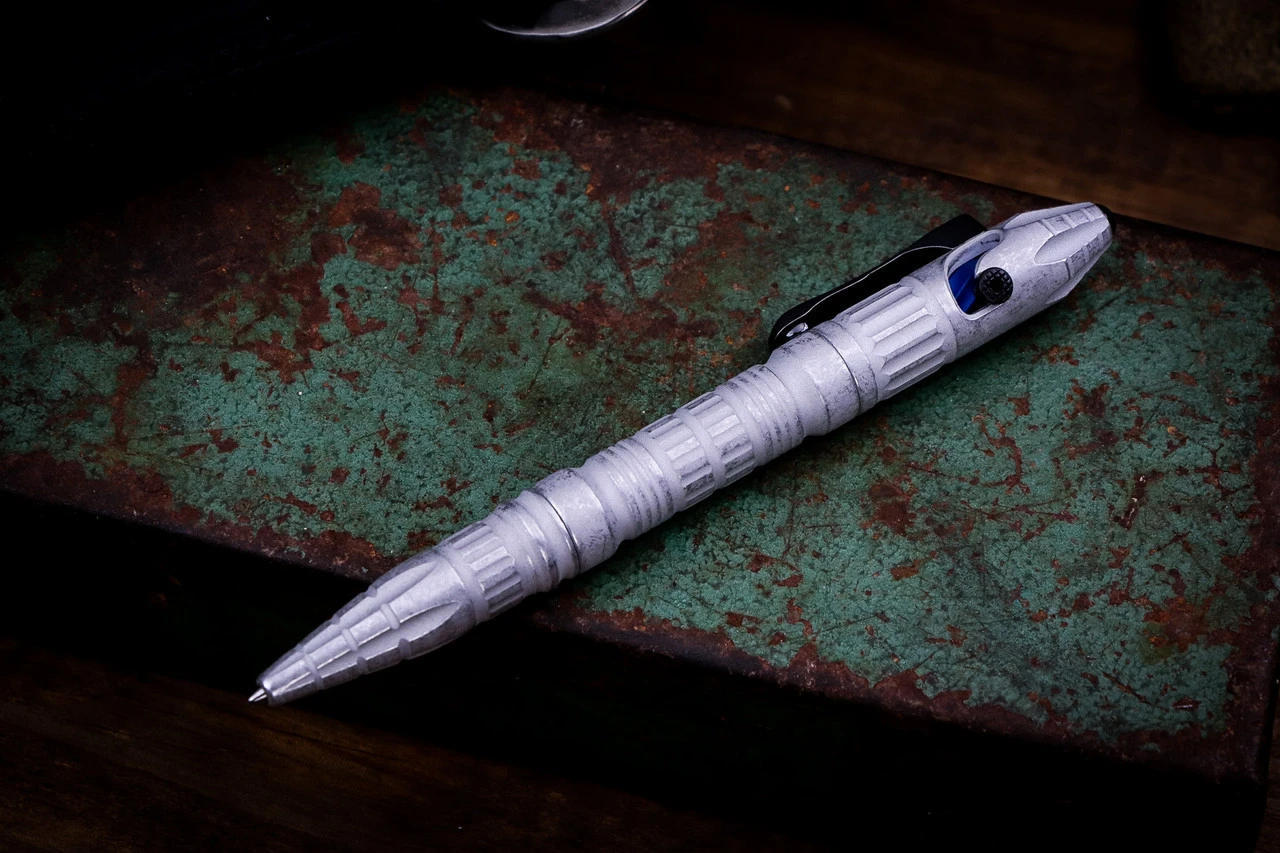 Heretic Knives "Thoth" Blizzardworn Aluminum Winter Edition Modular Bolt Action Pen H038-AL-WIN 4 Heretic Knives "Thoth" Blizzardworn Aluminum Winter Edition Modular Bolt Action Pen H038-AL-WIN - Image 2