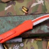 Microtech Combat Troodon Rescue OTF Knife Orange Frag 3.8" Orange Serrated 601-3CORHS -Best Knifes Shop IMG 7327 72796.1676747272
