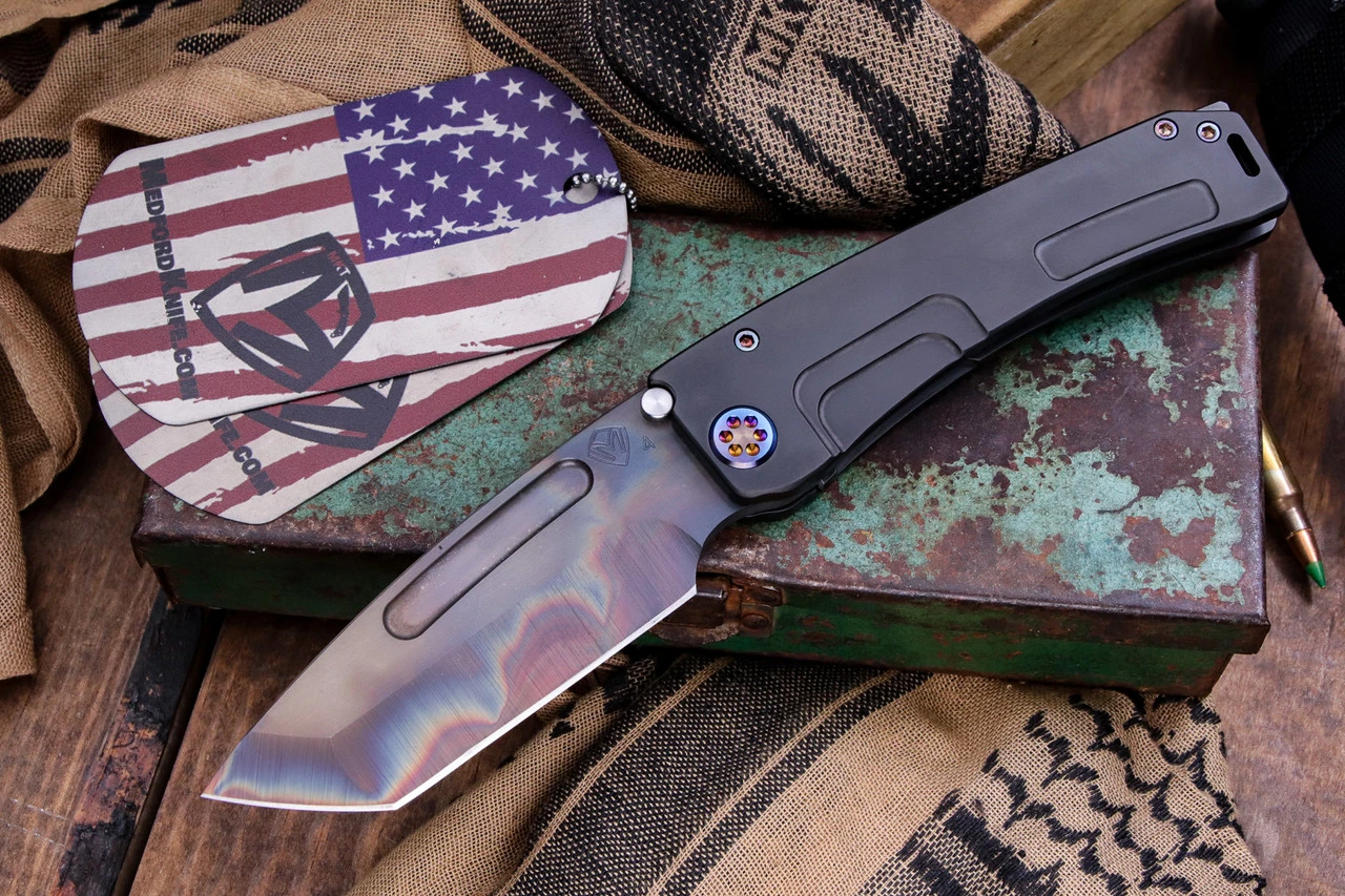 Medford Marauder-H Folding Knife Titanium PVD 3.75" Vulcan Tanto 3 Medford Marauder-H Folding Knife Titanium PVD 3.75" Vulcan Tanto