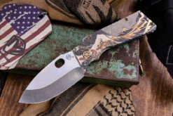 Medford TFF-1 Tactical Fighting Folder Knife "Great Wave" Titanium 4.0" Tumbled