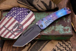 Medford Slim Midi Folding Knife "Galaxy" Flamed Titanium 3.25" Tanto PVD