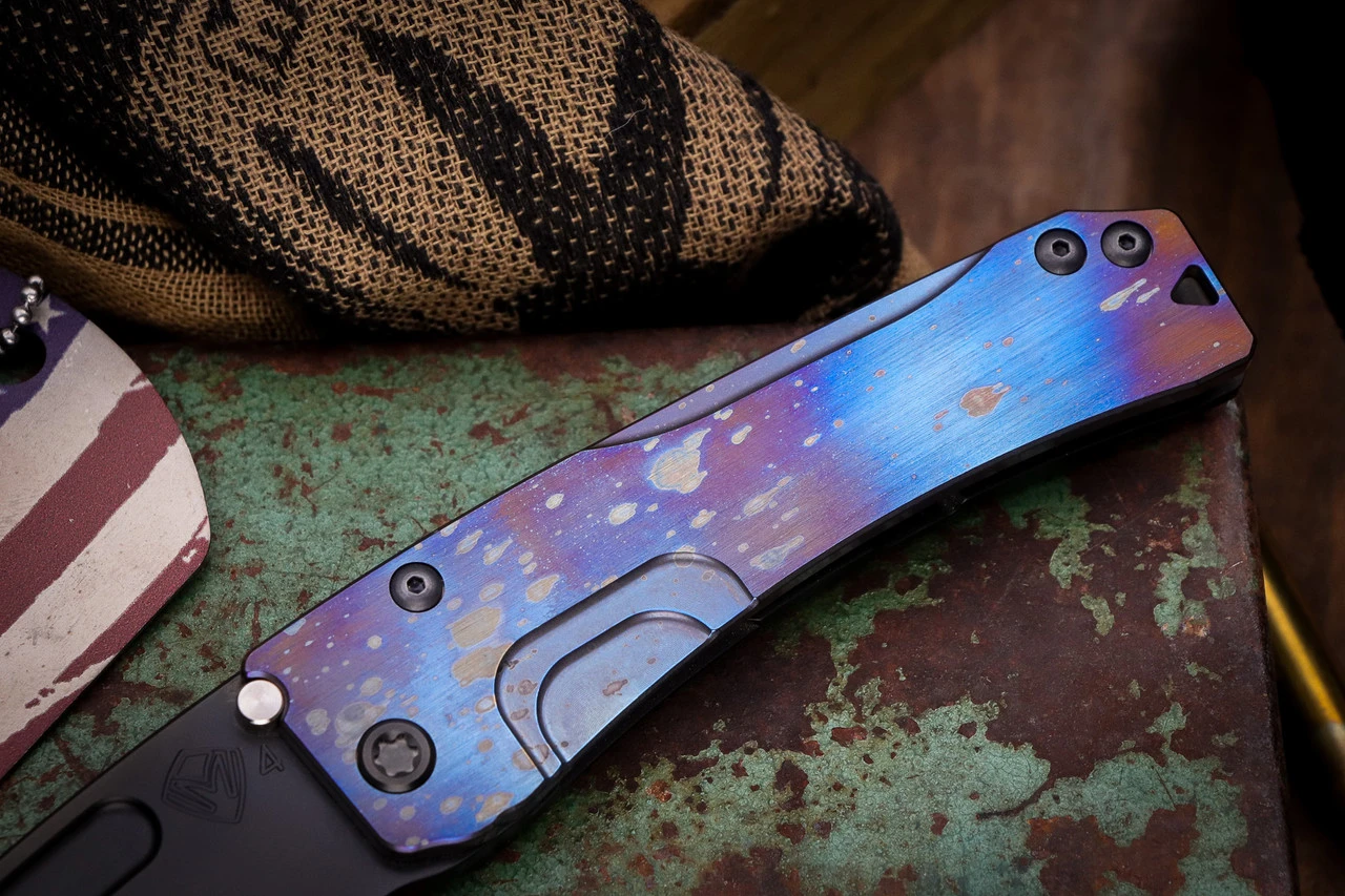 Medford Slim Midi Folding Knife "Galaxy" Flamed Titanium 3.25" Tanto PVD 4 Medford Slim Midi Folding Knife "Galaxy" Flamed Titanium 3.25" Tanto PVD - Image 2