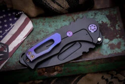 Medford Praetorian Genesis T Folding Knife PVD Titanium, Violet HW/Clip 3.3" Drop Point PVD -Best Knifes Shop IMG 8245 94333.1690411796