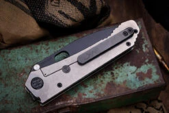 Medford 187 DP Folding Knife Titanium "Deep-Cut SteamPunk" 3.75" PVD Black -Best Knifes Shop IMG 8260 2 79365.1690408499