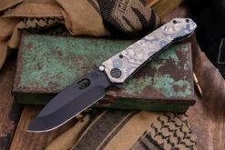 Medford 187 DP Folding Knife Titanium "Deep-Cut SteamPunk" 3.75" PVD Black