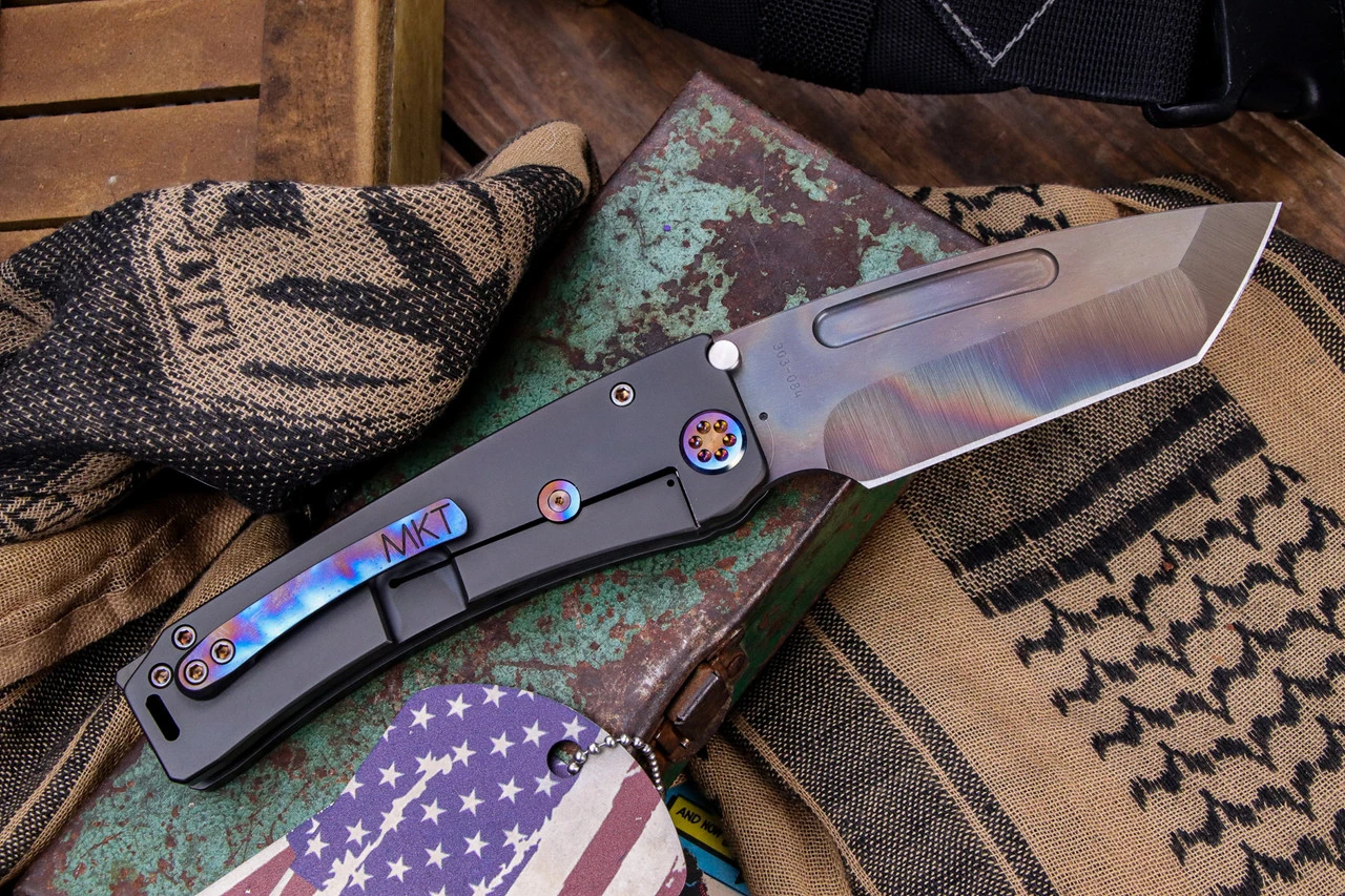 Medford Marauder-H Folding Knife PVD Titanium 3.75" Vulcan Tanto 4 Medford Marauder-H Folding Knife PVD Titanium 3.75" Vulcan Tanto - Image 2