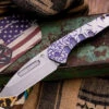 Medford Praetorian Slim Folding Knife Violet "Jasmine Fade" Sculpted Titanium 3.3" Tanto Tumbled 1 Medford Praetorian Slim Folding Knife Violet "Jasmine Fade" Sculpted Titanium 3.3" Tanto Tumbled -Best Knifes Shop IMG 8317 89537.1690402706