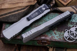 Microtech Dirac Delta OTF Automatic Knife Gray 3.75" Dagger Black Serrated 227-2TG 7 Microtech Dirac Delta OTF Automatic Knife Gray 3.75" Dagger Black Serrated 227-2TG -Best Knifes Shop IMG 8327 2 66132.1691448300