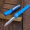 Microtech UTX-70 OTF Automatic Knife Blue 2.4" Dagger Serrated Stonewash 147-12BL -Best Knifes Shop IMG 8562 2 87638.1690555494