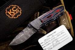 KC Gray "Mod-0" Camo Carbon 3" Snake Skin San Mai