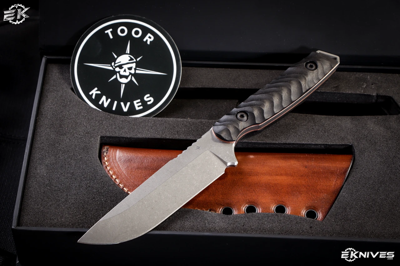 Toor Knives FIELD 2.0 Ebony Fixed Blade Knife 4.5" Stonewash 3 Toor Knives FIELD 2.0 Ebony Fixed Blade Knife 4.5" Stonewash