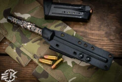 Bastinelli Knives Custom Ice Scream Ice Pick Crypt Brass Skulls 4.5" Satin -Best Knifes Shop Ice Scream Crypt BC 23 BS 4 09311.1689885469