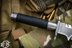 Marfione Custom Interceptor Black Wrap Fixed Blade 7" Bowie Hand Rubbed -Best Knifes Shop Interceptor Satin Black 2 19083.1687898000