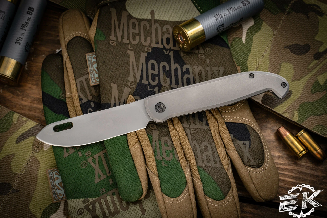 Kevin Foster "Jelly" Front Flipper Titanium Blasted, 3.5" Blasted 3 Kevin Foster "Jelly" Front Flipper Titanium Blasted, 3.5" Blasted