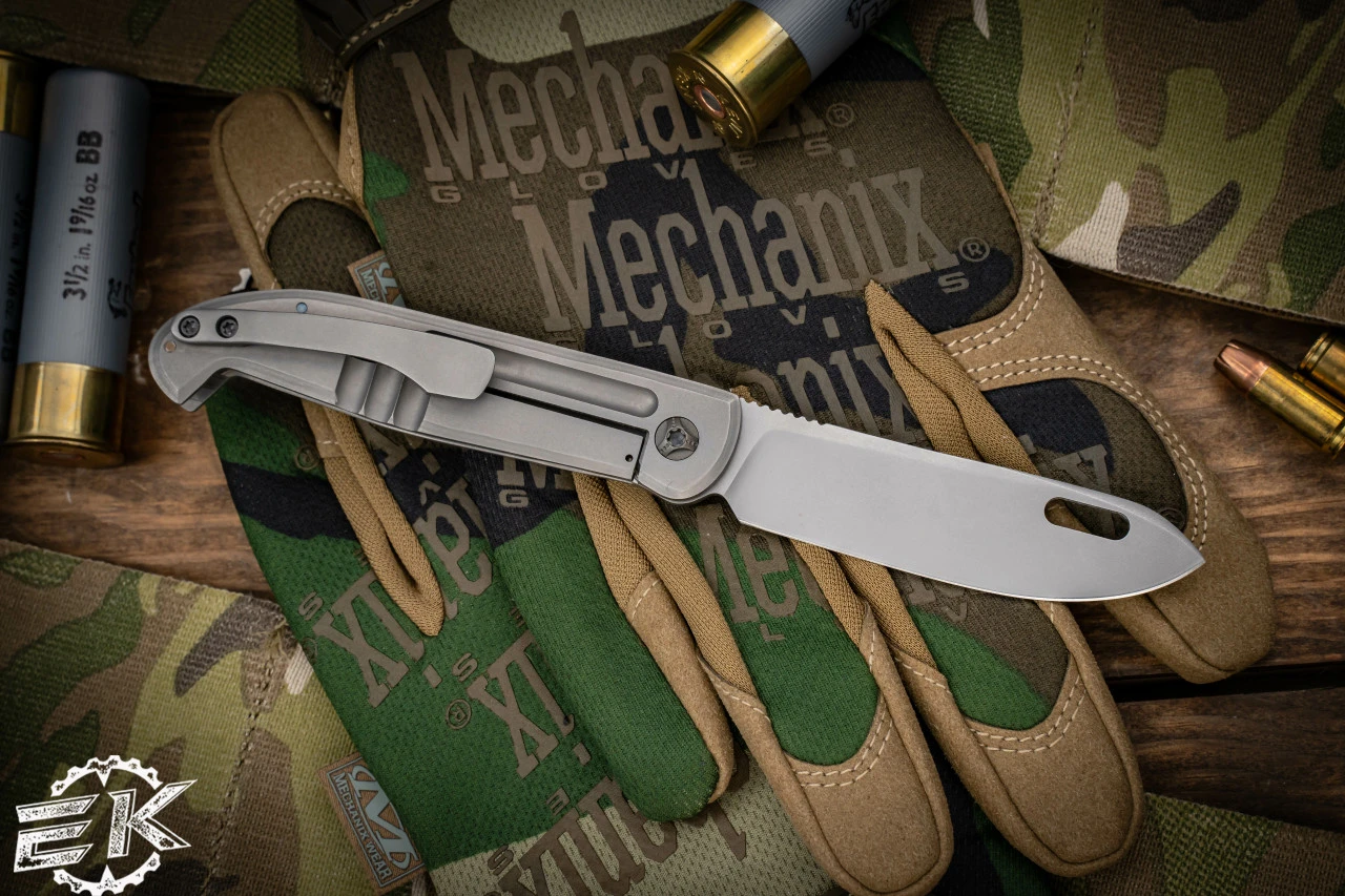 Kevin Foster "Jelly" Front Flipper Titanium Blasted, 3.5" Blasted 4 Kevin Foster "Jelly" Front Flipper Titanium Blasted, 3.5" Blasted - Image 2