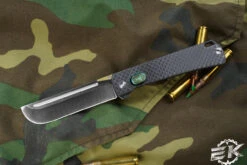 D Rocket Design Jupiter EDC Folding Knife Carbon Fiber 3" Satin Drop Point