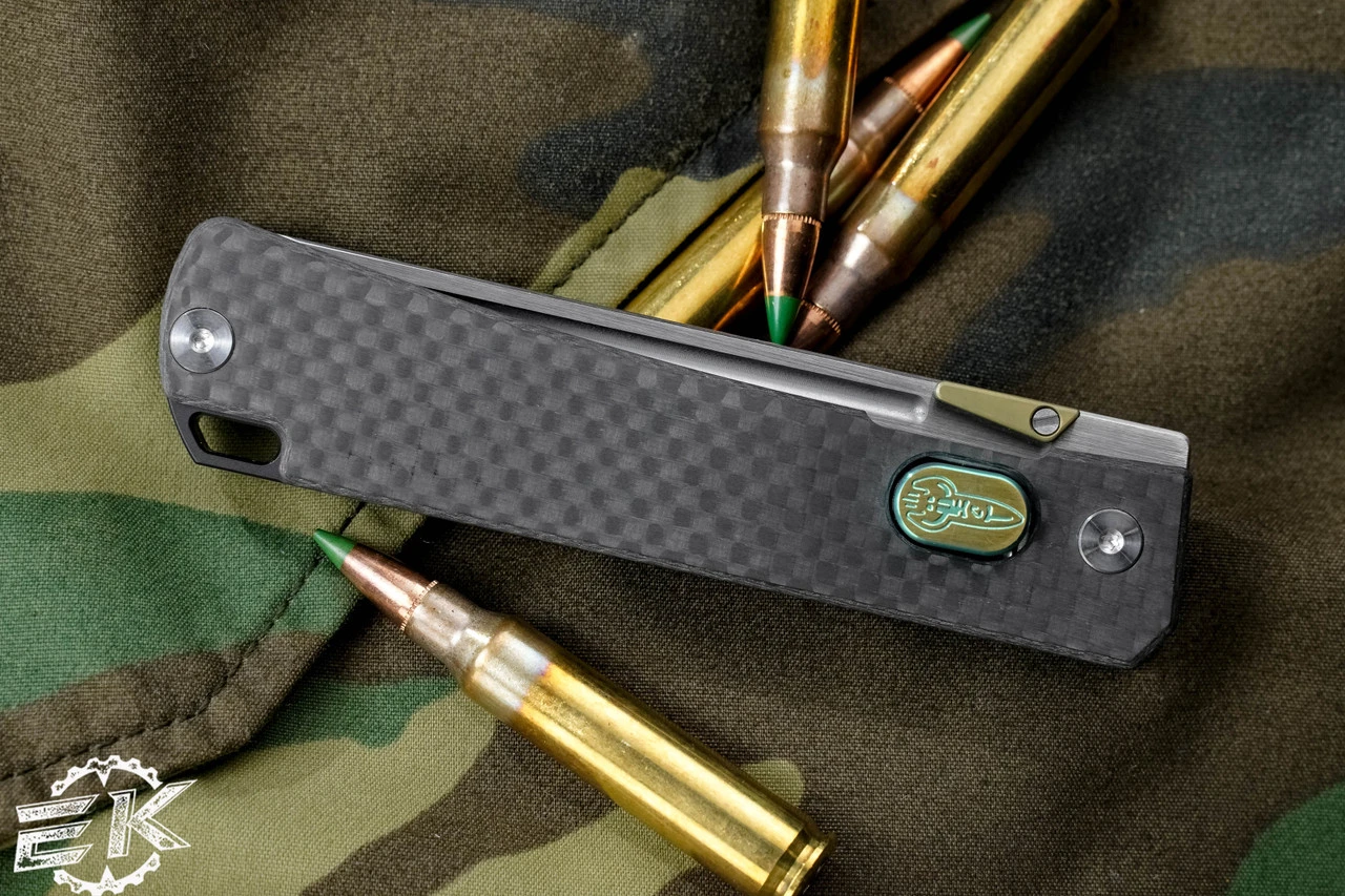 D Rocket Design Jupiter EDC Folding Knife Carbon Fiber 3" Satin Drop Point 5 D Rocket Design Jupiter EDC Folding Knife Carbon Fiber 3" Satin Drop Point - Image 3