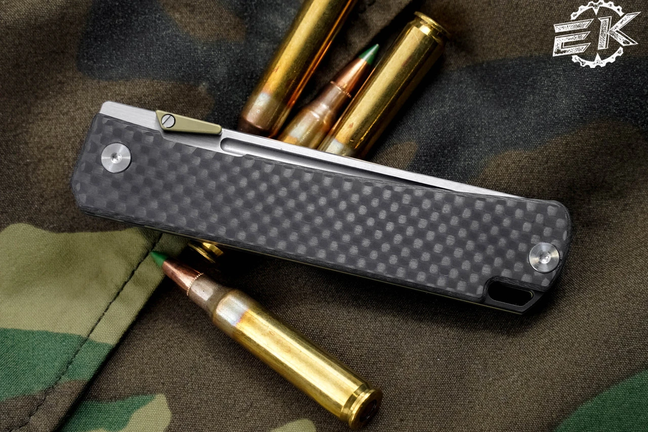 D Rocket Design Jupiter EDC Folding Knife Carbon Fiber 3" Satin Drop Point 6 D Rocket Design Jupiter EDC Folding Knife Carbon Fiber 3" Satin Drop Point - Image 4
