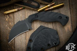 Toor Knives Karsumba Carbon Karambit Fixed Blade Knife 2.5" Black Oxide