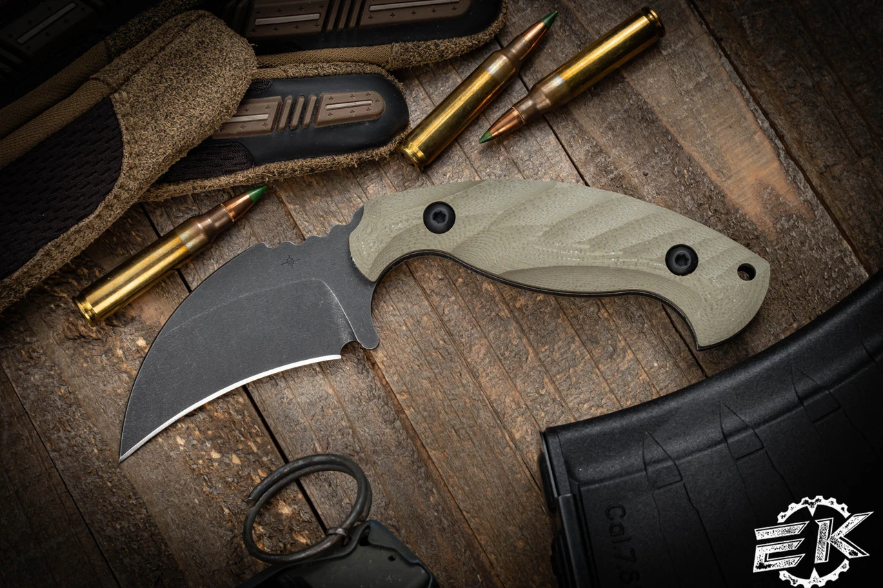 Toor Knives Karsumba Covert Green Karambit Fixed Blade Knife 2.5" Black Oxide 3 Toor Knives Karsumba Covert Green Karambit Fixed Blade Knife 2.5" Black Oxide