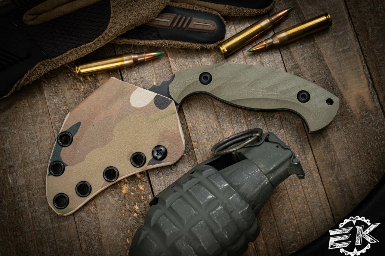 Toor Knives Karsumba Covert Green Karambit Fixed Blade Knife 2.5" Black Oxide 5 Toor Knives Karsumba Covert Green Karambit Fixed Blade Knife 2.5" Black Oxide - Image 3