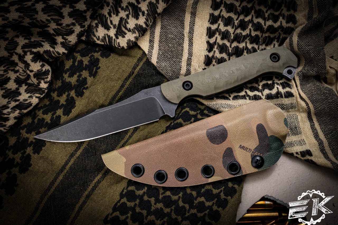 Toor Knives Krypteia Covert Green G10 Fixed Blade Knife 4" Black Stonewash 3 Toor Knives Krypteia Covert Green G10 Fixed Blade Knife 4" Black Stonewash