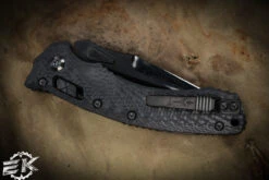 Marfione Custom Amphibian Carbon Fiber Ram-Lok 4" DLC Two Tone -Best Knifes Shop MCK AMPH DLCTTSW CF 2 08832.1686741375