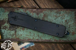 Marfione Custom Scarab II OTF Automatic Knife, Blue Ringed HW 4" DE-S Drop Double Edge Hand Rubbed 14 Marfione Custom Scarab II OTF Automatic Knife, Blue Ringed HW 4" DE-S Drop Double Edge Hand Rubbed -Best Knifes Shop MCT378 MCK 2 01972.1691054039