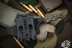 Stroup Knives MINI Fixed Blade Knife Camo G10 3" Acid Wash Carved Pike -Best Knifes Shop MINI CAMO G10 2 51937.1678120740