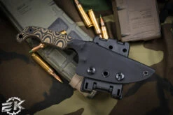 Stroup Knives MINI Fixed Blade Knife Camo G10 3" Acid Wash Carved Pike -Best Knifes Shop MINI CAMO G10 4 98672.1678120738