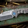 Medford Micro Praetorian "T" Tumbled "George Washington" Titanium 2.9" Tanto
