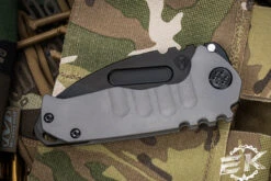 Medford Praetorian Genesis "T" Folding Knife Blasted Gray Titanium 3.3" Drop Point PVD -Best Knifes Shop MK029SPD 01TM TPCP BP 2 67458.1688333553