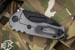 Medford Praetorian Genesis "T" Folding Knife Blasted Gray Titanium 3.3" Drop Point PVD -Best Knifes Shop MK029SPD 01TM TPCP BP 4 31274.1688333554