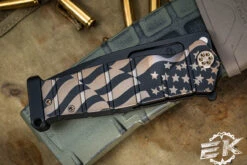 Medford USMC FF Fighter Flipper Knife Titanium PVD, Gold "American Flag" 4.25" Black PVD -Best Knifes Shop MK204SPQ 30PV T1C1 PP 1 4 75818.1688754400