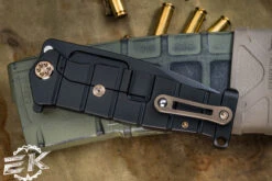 Medford USMC FF Fighter Flipper Knife Titanium PVD, Gold "American Flag" 4.25" Black PVD -Best Knifes Shop MK204SPQ 30PV T1C1 PP 1 23298.1688754402