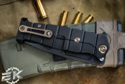 Medford USMC FF Fighter Flipper Knife Titanium PVD/Gold "American Flag" 4.25" Black PVD -Best Knifes Shop MK204SPQ 30PV T1C1 PP 2 4 29266.1688754589