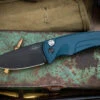 Medford Smooth Criminal Automatic Folding Knife Blue 3" Drop Point PVD Black -Best Knifes Shop MKA395PQ 44AU TPCP Q4 00952.1687361330
