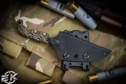 Stroup Knives MINI MOD 2 Fixed Blade Knife Camo G10 3" Acid Wash Pikal Reverse Edge -Best Knifes Shop Mini2 CAMOL G10 4 36891.1678951037