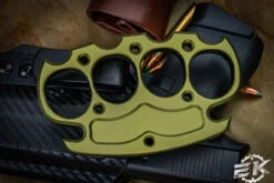 NCC Knives Knuck Horned Grapnel OD Green Aluminum Paper Weight